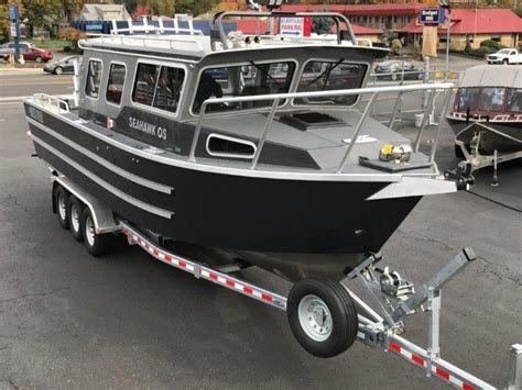 Fishing boats for sale oregon. The Lund Angler aluminum 16 foot fishing boat is designed for shallow water but with the deep-V hull handles big water with ease. Available in a full windshield (Sport), side console (SS) and tiller. 