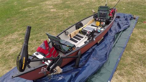 Fishing canoe set-up - YouTube