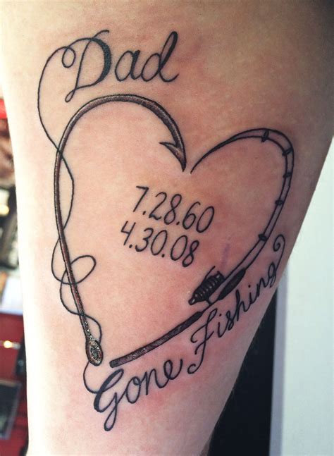 Tribute Grandpa Tattoo. It depicts a sweet moment between grandpa and granddaughter. She is holding the balloons. The granddaughter is very happy to spend time with her grandpa. It includes the dates. It also expresses a quote that I wish I were his angel. The tattoo will remind you of the special dates spent with your grandpa.. 