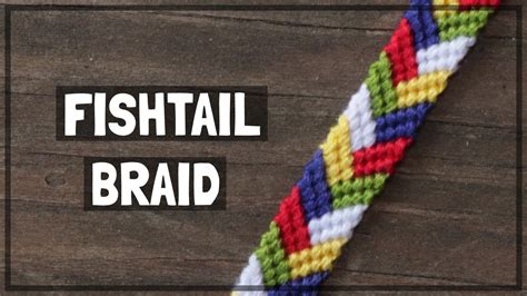 Fishtail Braid Friendship Bracelet Tutorial [CC] - YouTube