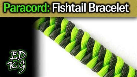 Fishtail Paracord Bracelet Tutorial (2 color weave) - YouTube