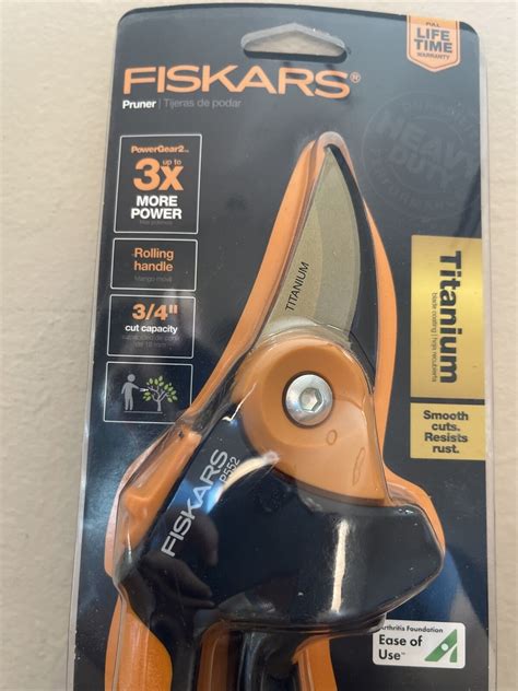 Fiskars PowerGear2 Titanium Blade Coating Pruner P552 Rolling …