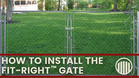 Fit-Right adjustable gate assembly - YouTube