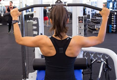 Fitness machines at the gym. Chest press. What it works: Your chest, of course (and your triceps). How to use it: Sit in the seat, and push the handles away from you. It’s the same motion as a bench press, more or less ... 