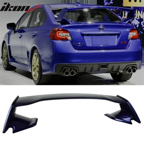 Fits 15-21 WRX STI 12-16 Impreza Trunk Spoiler Painted #K1X Crystal ...