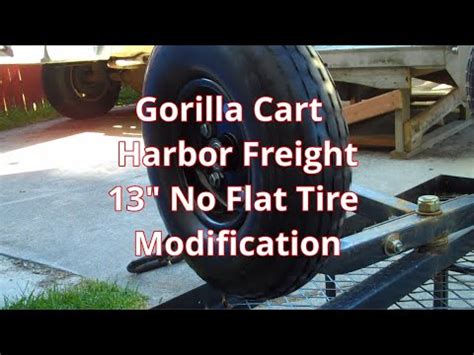 Fitting Harbor Freight 13" No-Flat Tires on a Gorilla Cart