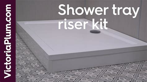 Fitting a shower tray and riser kit. - YouTube