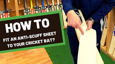 Fitting an Anti Scuff sheet to a cricket bat - YouTube