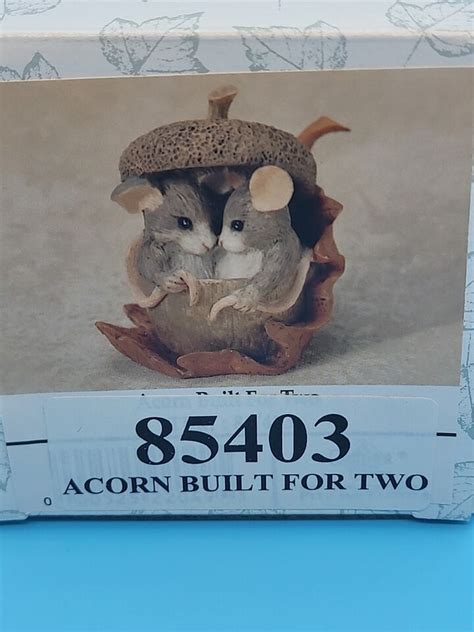 Fitz And Floyd Charming Tails Figurine Acorn Built For Two