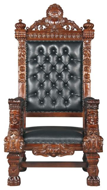 Fitzjames Throne Chair - Victorian - Armchairs And …