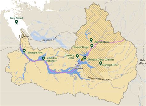 Fitzroy River Map - Western Australia, Australia - Mapcarta