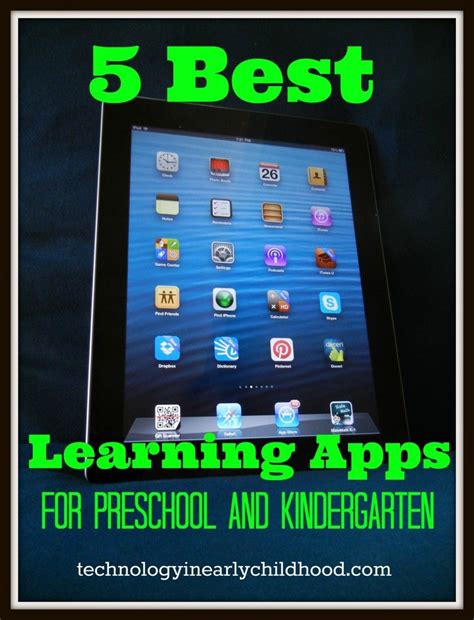 Five Best Learning Apps For PreK and Kindergarten Technology In