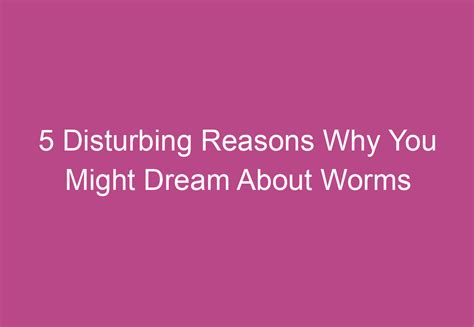 Five Disturbing Reasons Why