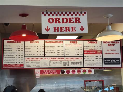 Five Guys - Rockford, IL Restaurant Menu - Seamless