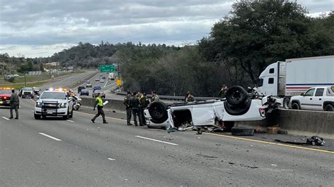 Five Hospitalized after SUV Crash on Interstate 80 [Auburn, CA]