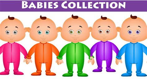 Five Little Babies And Many More Nursery Rhymes Compilation Kids ...