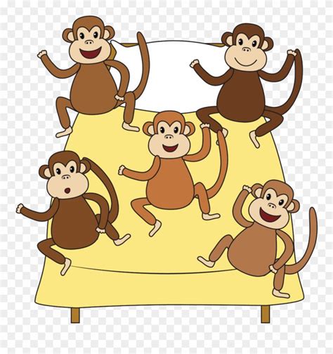 Five Little Monkeys Clipart (#2427444) - PinClipart