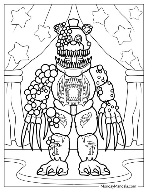 Five Nights At Freddys Coloring Shee