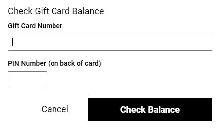 Five Star Gift Card Balance