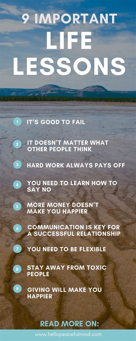 Five life lessons from