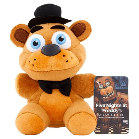 Five night at freddy plush. The dessert menu at Freddy Fazbear’s Pizza has a new addition. Gobble up the adventures with this exclusive Five Nights at Freddy’s Candy Freddy. Collectible plush is approximately 10-inches tall. Customer may purchase up to two pieces per household. Please note this item does not qualify for discounts or promotions. 