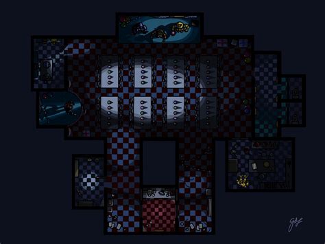 All locations from Five Nights at Freddy's: Security 