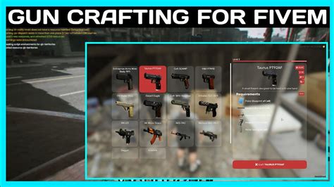 Fivem gun crafting recipes.  Download premium FiveM weapon scripts. lua file If ...