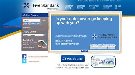 Five Star Bank Close Login. Looking for something? Search Search. Results. branch & atm locations. Example: Location Search. Enter an address, zip code, or city and .... 