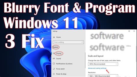 Fix Blurry Fonts problem in Windows 11/10