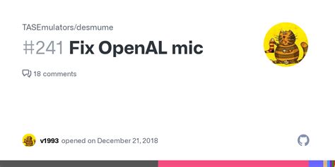 Fix OpenAL mic · Issue #241 · TASEmulators/desmume · GitHub