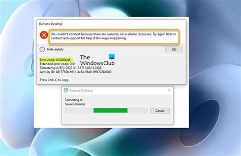 Fix Remote Desktop Error Code 0X3000046 On Windows Computer