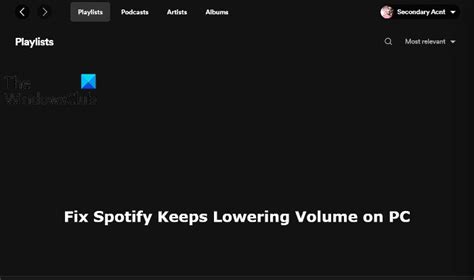 Fix Spotify keeps lowering Volume on Windows PC