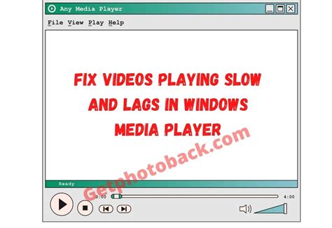 Fix Videos Playing Slow and Lags in Windows Media Player