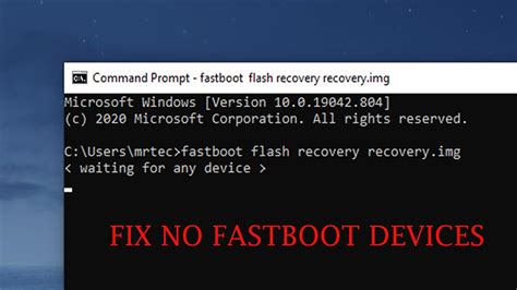 Fix Waiting for Device Error in ADB or Fastboot Commands