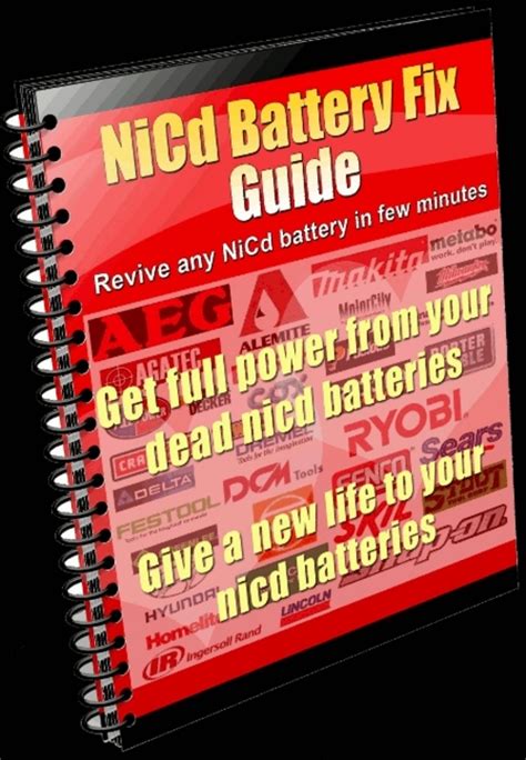 Fix craftsman nicd battery repair guide. - Trail guide of the body workbook.