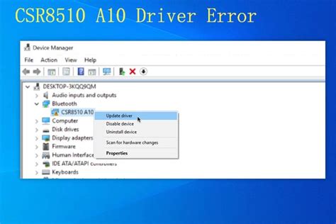 Fixed: CSR8510 A10 Driver Unavailable Error on Windows 11/10