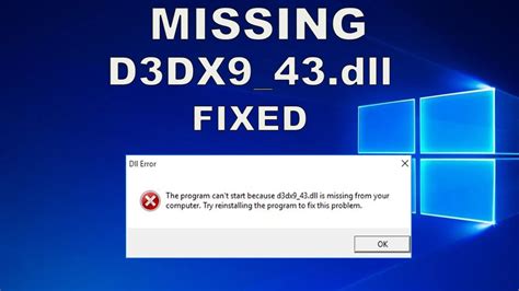 Fixed: d3dx9_43.dll Missing Windows 10, …