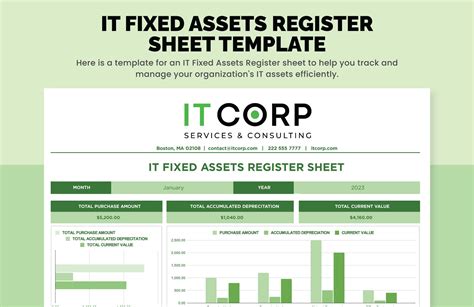 Fixed Asset Register Excel Project Budget Sheet Template Template
