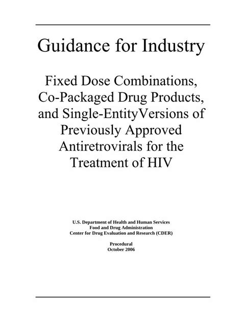 Fixed Dose Combinations, Co-Packaged Drug Products, and …