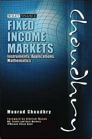 Fixed Income Markets Instruments Applications Mathematics