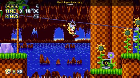 Fixed Super Sonic Hang [Sonic Mania] [Mods] - GameBanana