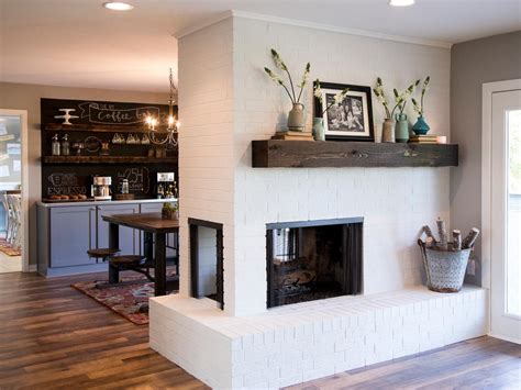 Fixer Upper Maps Over Fireplace