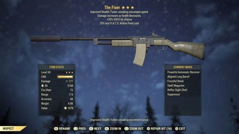 Fixer fallout 76. Fallout (well most games actually) made a mistake of granting "OP" variants for (underused) weapons while having not enough inspiration to make consistent uniques (Fixer god mode, Whistle garbage tier) Please correct if wrong, absolutely open to the idea that I'm off the mark, but also doubtful in my current state that I care. 
