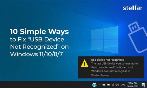 Fixes for USB Device Not Recognized/Malfunctioned in Windows 10/8/7/XP