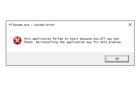 Fixing Mso dll Is Missing or Not Found Errors