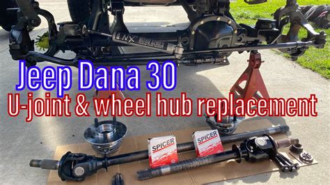 Fixing up Dana 30 Front Axle - DIY U-joint & wheel hub ... - YouTube