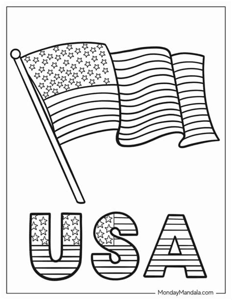 Flag Coloring Page