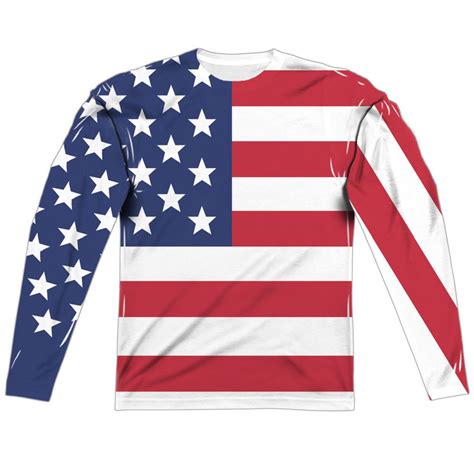 Flag Long Sleeve T-Shirts - Fine Art America