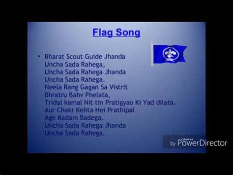 Flag Song of The Bharat Scouts & Guides - YouTube