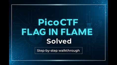 Flag in flame picoctf.  #CTF #セキュリティ #IT #writeup 使用素...